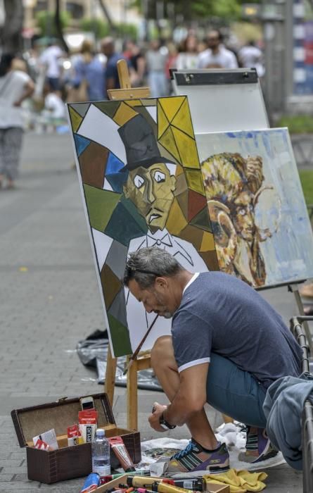 LAS PALMAS DE GRAN CANARIA A 27/05/2017 Concurso de pintura rápida Zona Comercial Mesa y López. FOTO: J.PÉREZ CURBELO