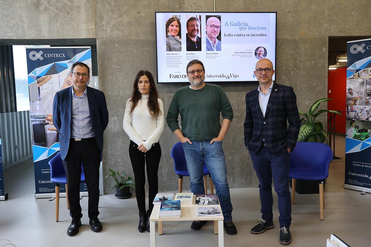 Xavier Martínez Cobas, Julia Armesto, Juan Picos y Diego del Olmo