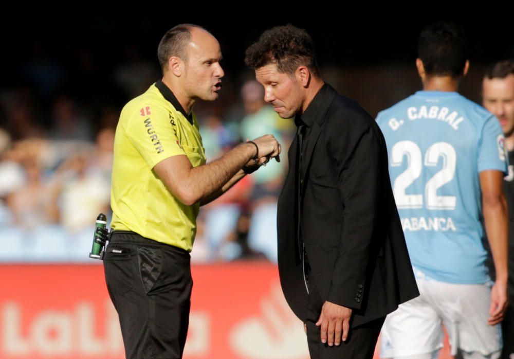 Intensidad a flor de piel en el duelo entre celestes y rojiblancos en el estadio de Balaídos.