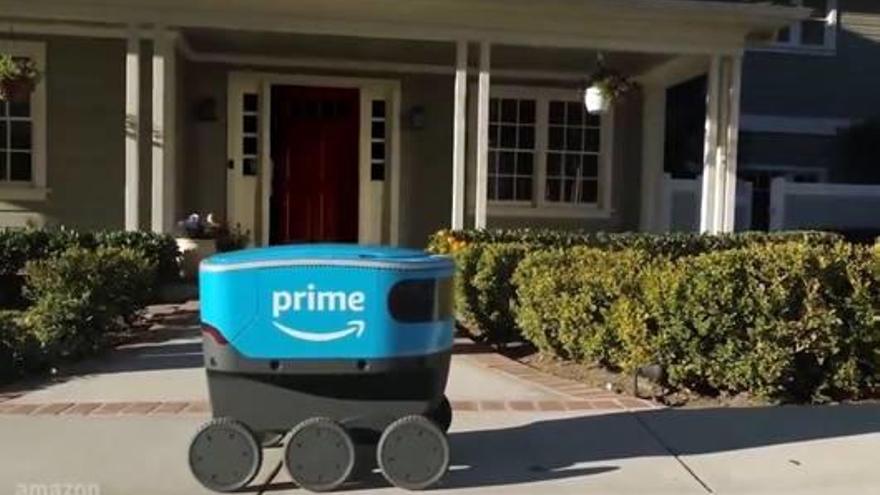 Amazon Scout, robot de reparto de la firma americana.