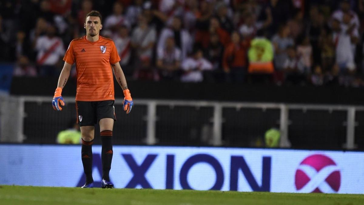 Franco Armani no pudo evitar la derrota de River Plate