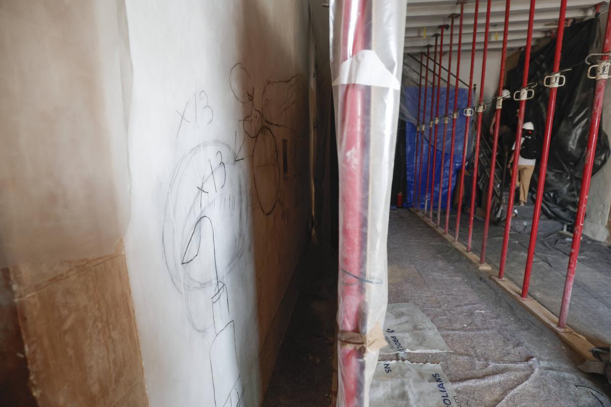 FOTOGALERÍA | La reforma de Son Boter acabará antes de final de año y permitirá ver grafitos de Miró ya desaparecidos