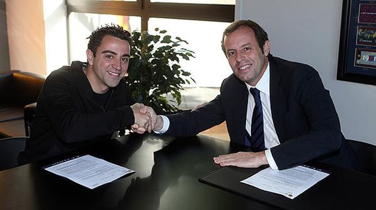 Primeres impressions del jugador blaugrana després de subscriure l’acord.