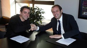 Primeres impressions del jugador blaugrana després de subscriure l’acord.