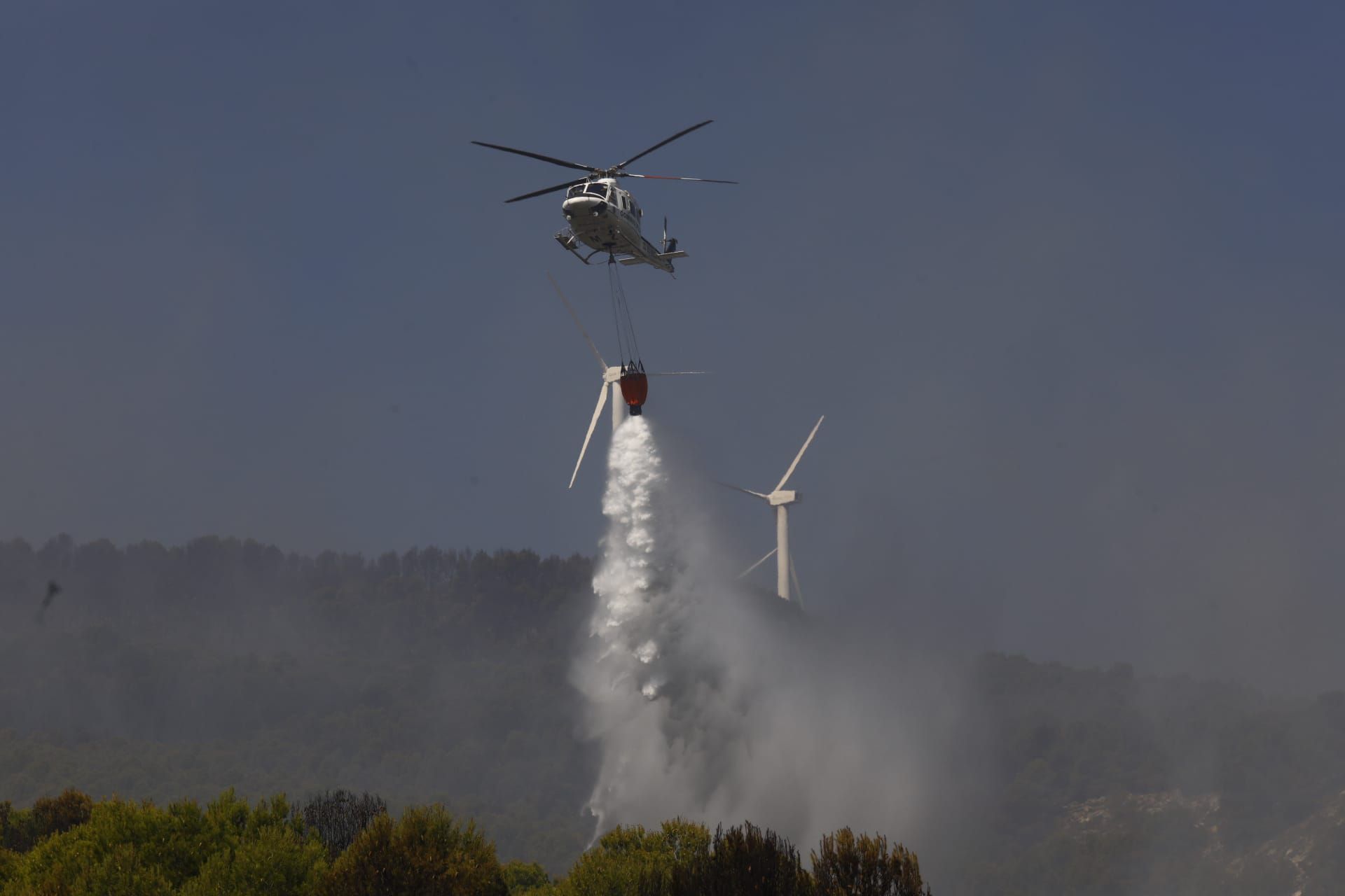 La Brif, desplegada en El Busto para sofocar el frente del incendio del Moncayo