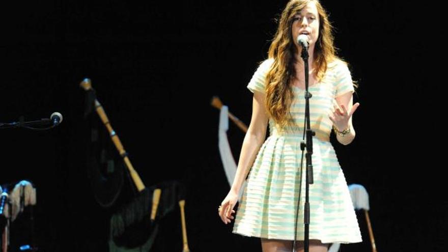 Marisa Valle Roso, durante el concierto en el auditorio Teodoro Cuesta de Mieres.