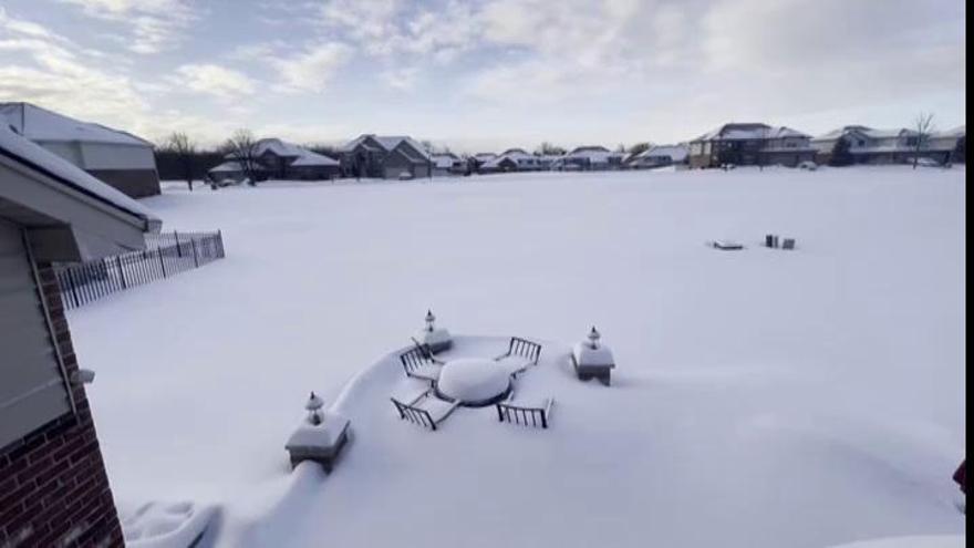 Temporal de nieve en el centro de EEUU con estado de emergencia decretrado por Joe Biden