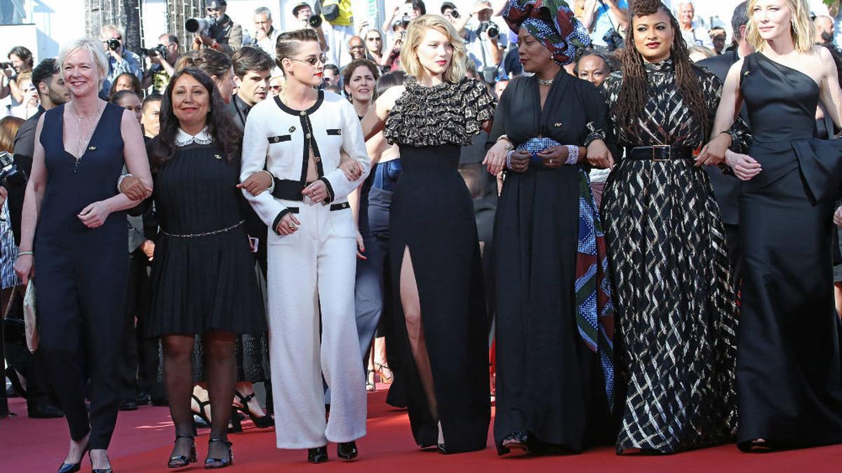 Las mujeres protestan en Cannes por la desigualdad