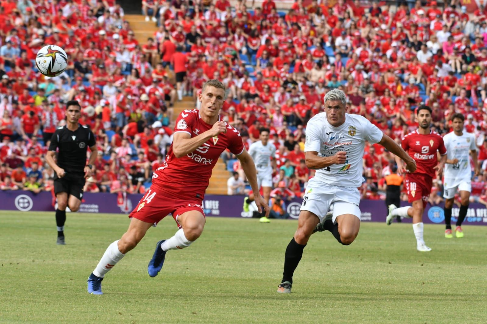 Las imágenes de la final del 'play off' de ascenso a Primera RFEF entre la Peña Deportiva y el Real Murcia