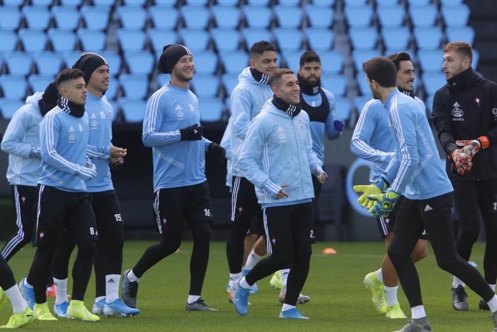 Entrenamiento del Celta en Balaídos