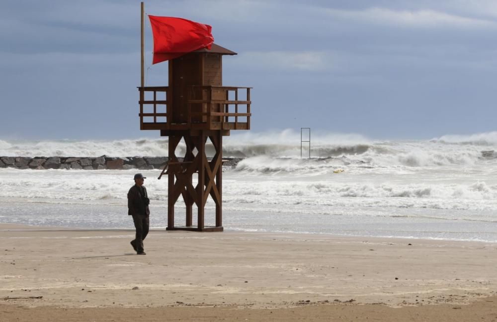 Efectos del temporal en Sagunt