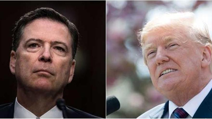 James Comey y Donald Trump.