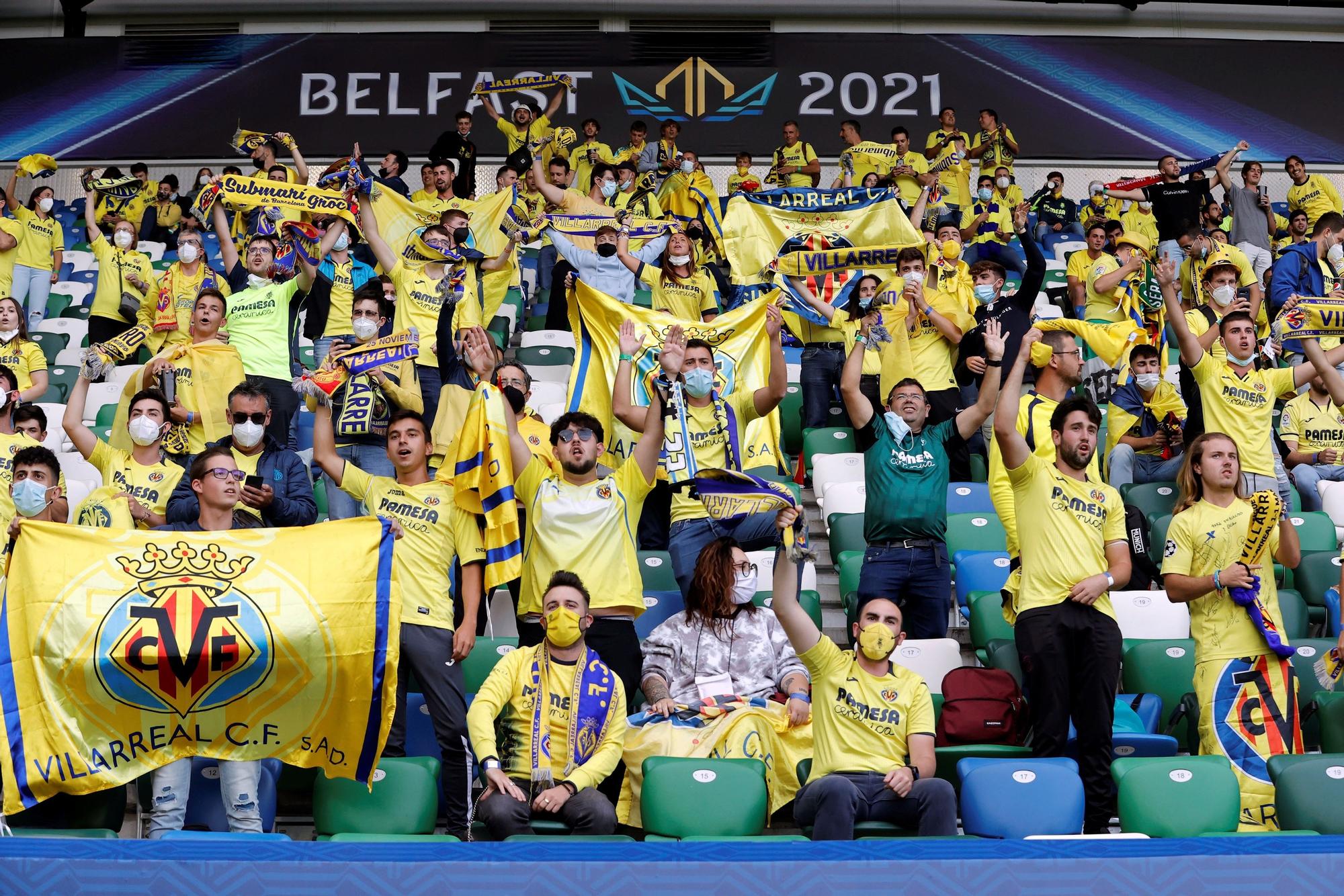 Así vivió la afición del Villarreal la Supercopa en el campo