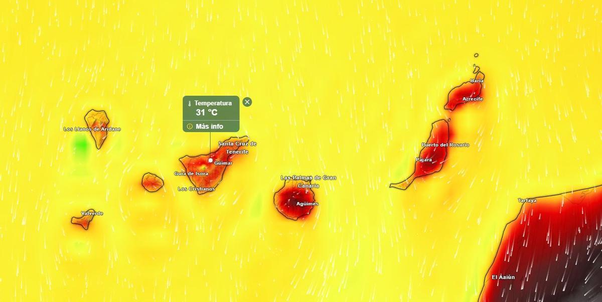 A partir del lunes 6 de julio el calor llegará a todo el Archipiélago