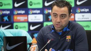 Rueda de prensa de Xavi