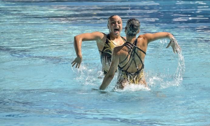 LAS PALMAS DE GRAN CANARIA A 28/05/2017. Natación sincronizada / Final de dúo libre y de dúo mixto de la competición internacional en la piscina  Metropole. FOTO: J.PÉREZ CURBELO