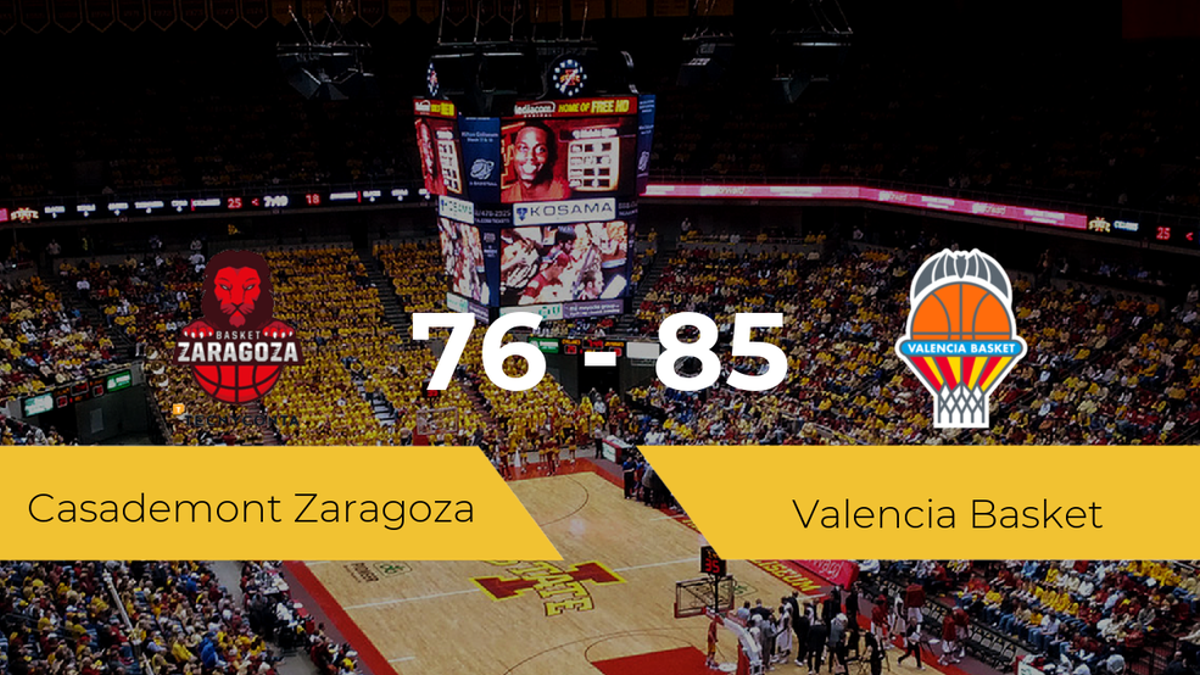 Triunfo del Valencia Basket ante el Casademont Zaragoza por 76-85