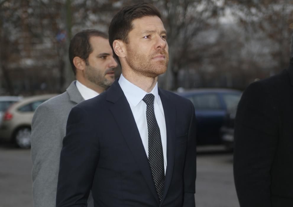 Llegada de Xabi Alonso a los juzgados