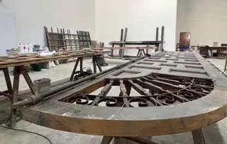 Las piezas de la Cárcel Vieja de Murcia, al taller