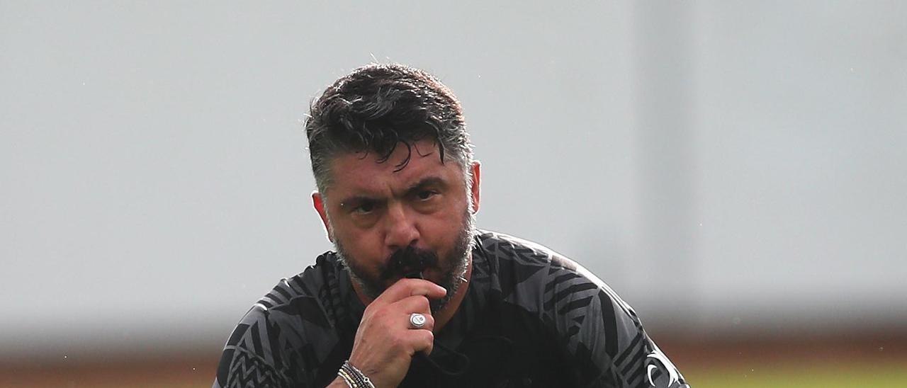 Gattuso, en Paterna.