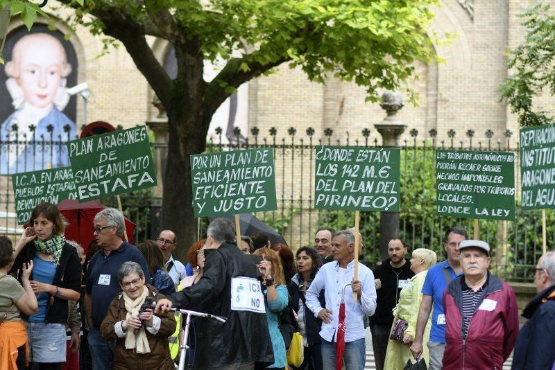 Manifestación contra el ICA en Zaragoza