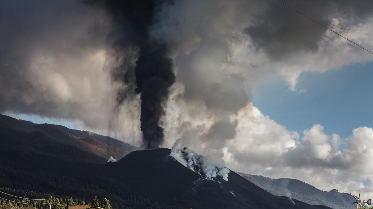 El volcán de Cumbre Vieja, en la Palma, el pasado día 19 de noviembre