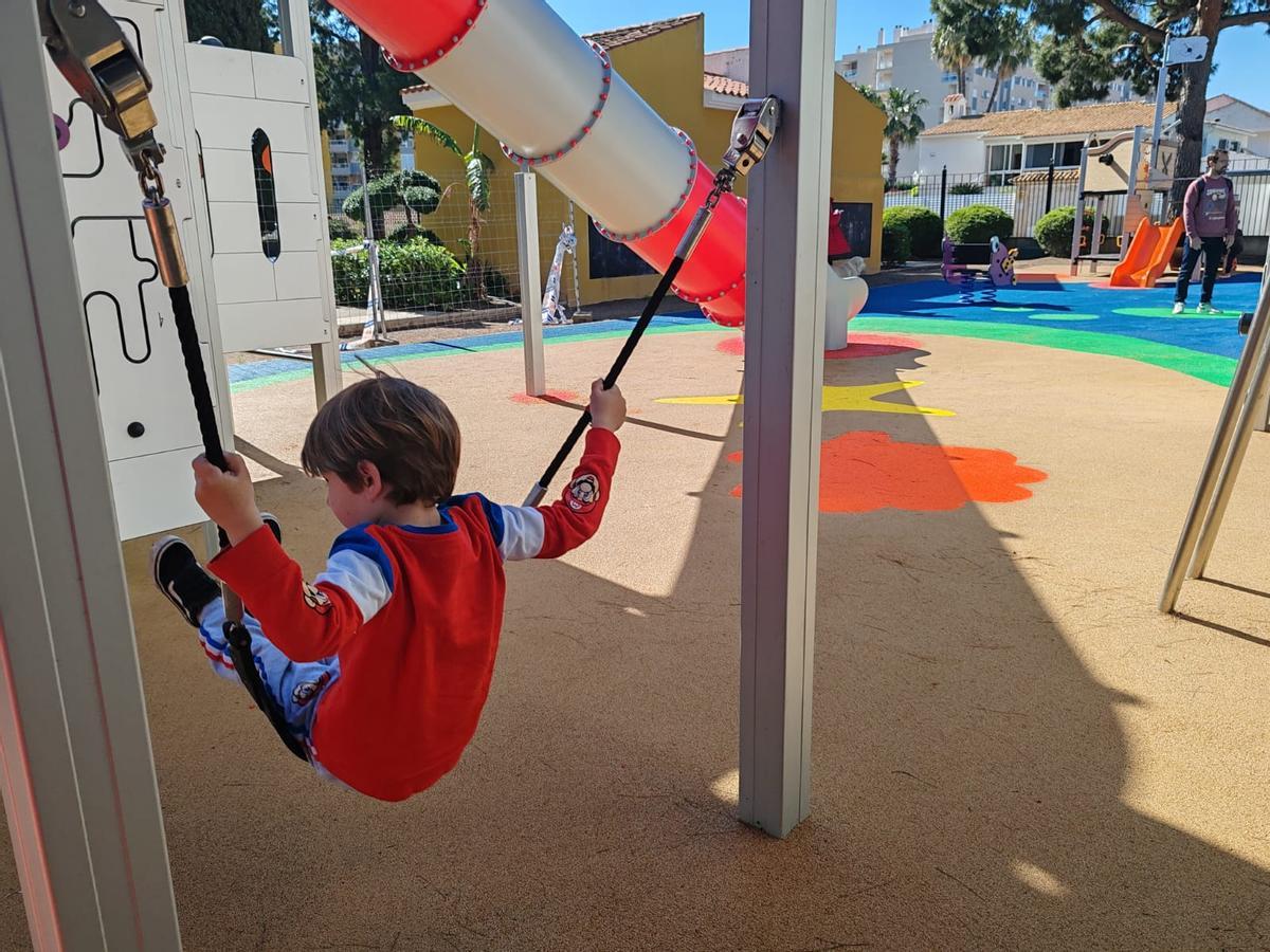 Imagen del nuevo parque infantil de Canet.