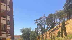 Una de las colas que se han formado en el centro de Madrid por Stray Kids.