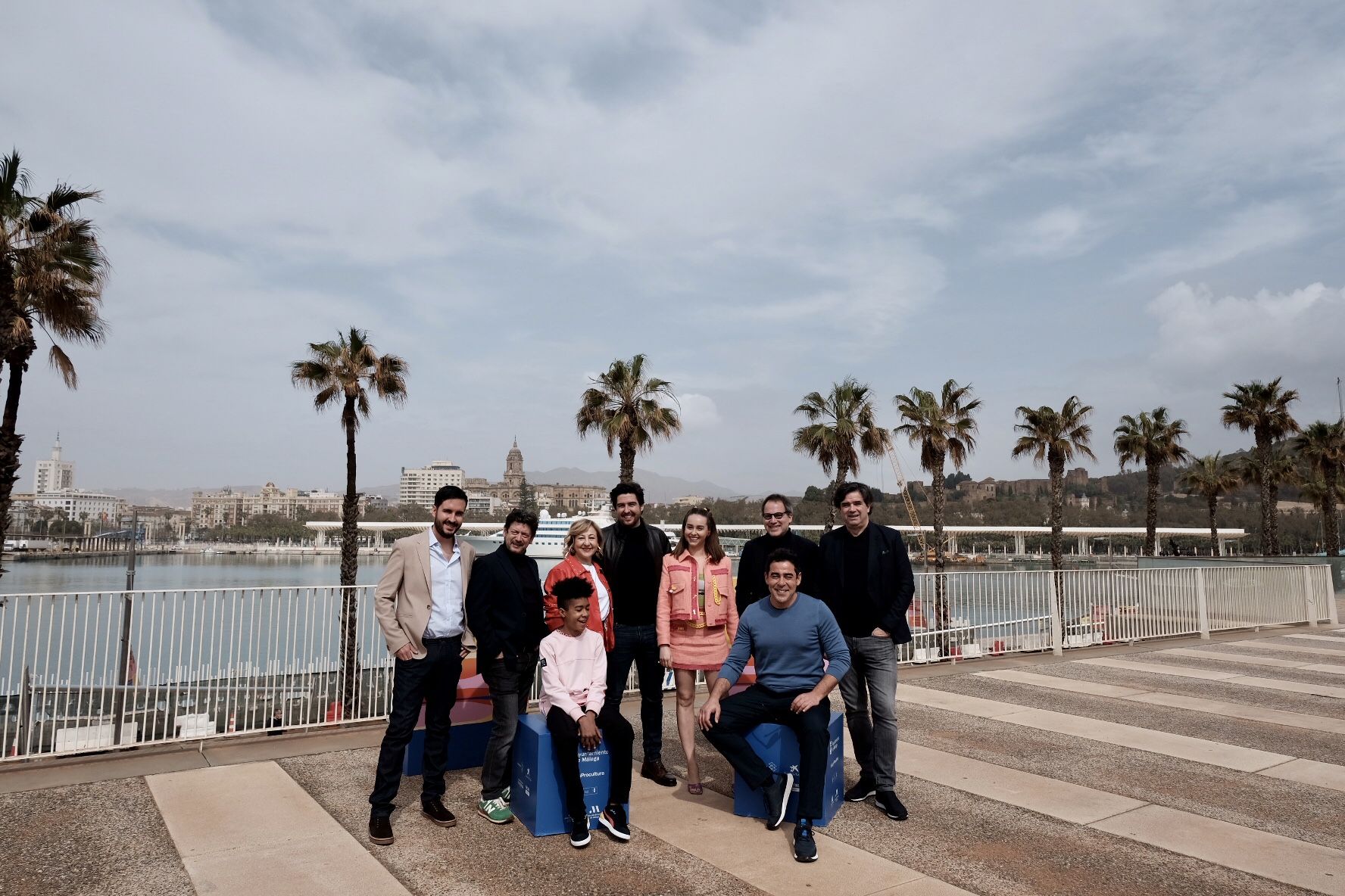 Photocall del equipo de 'Llenos de gracia' en el Festival de Málaga