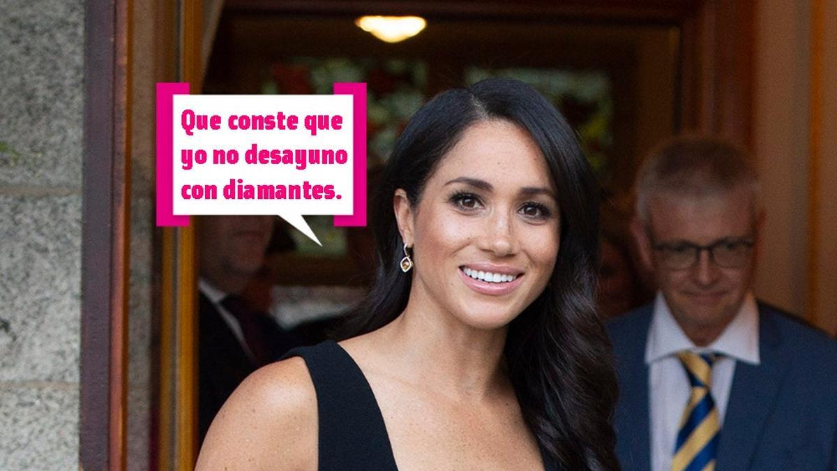 Meghan Markle no desayuna con diamantes