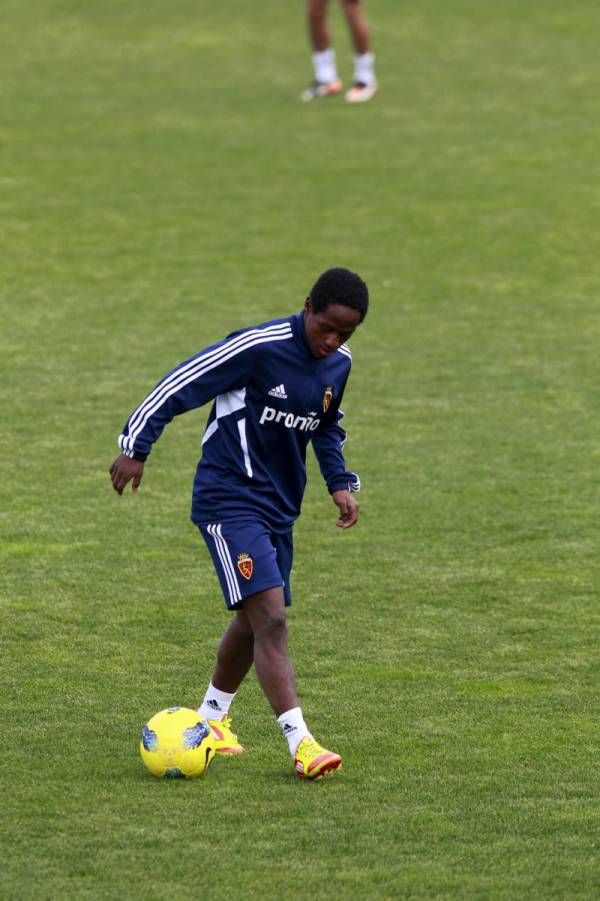 Entrenamiento del lunes del Real Zaragoza