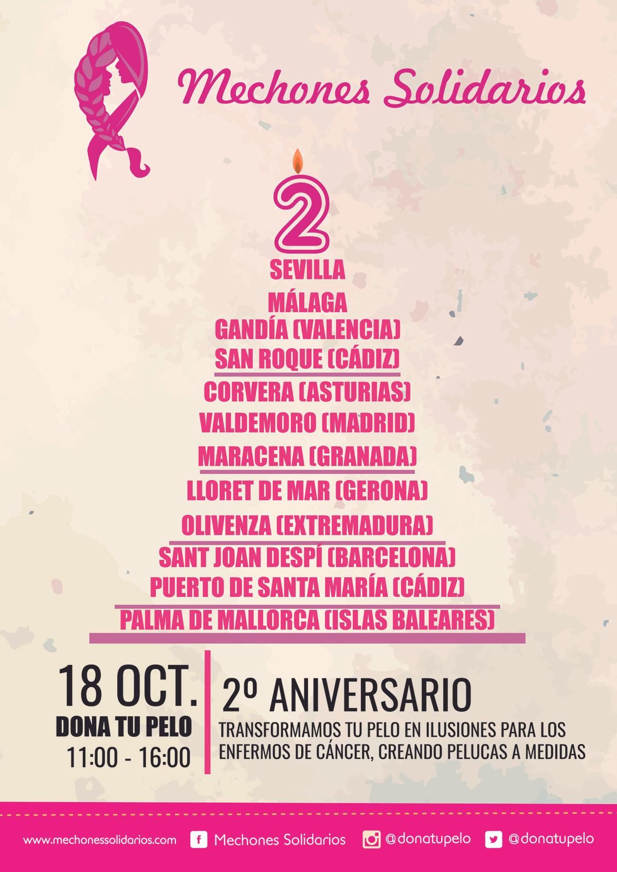 Mechones solidarios contra el cáncer de mama