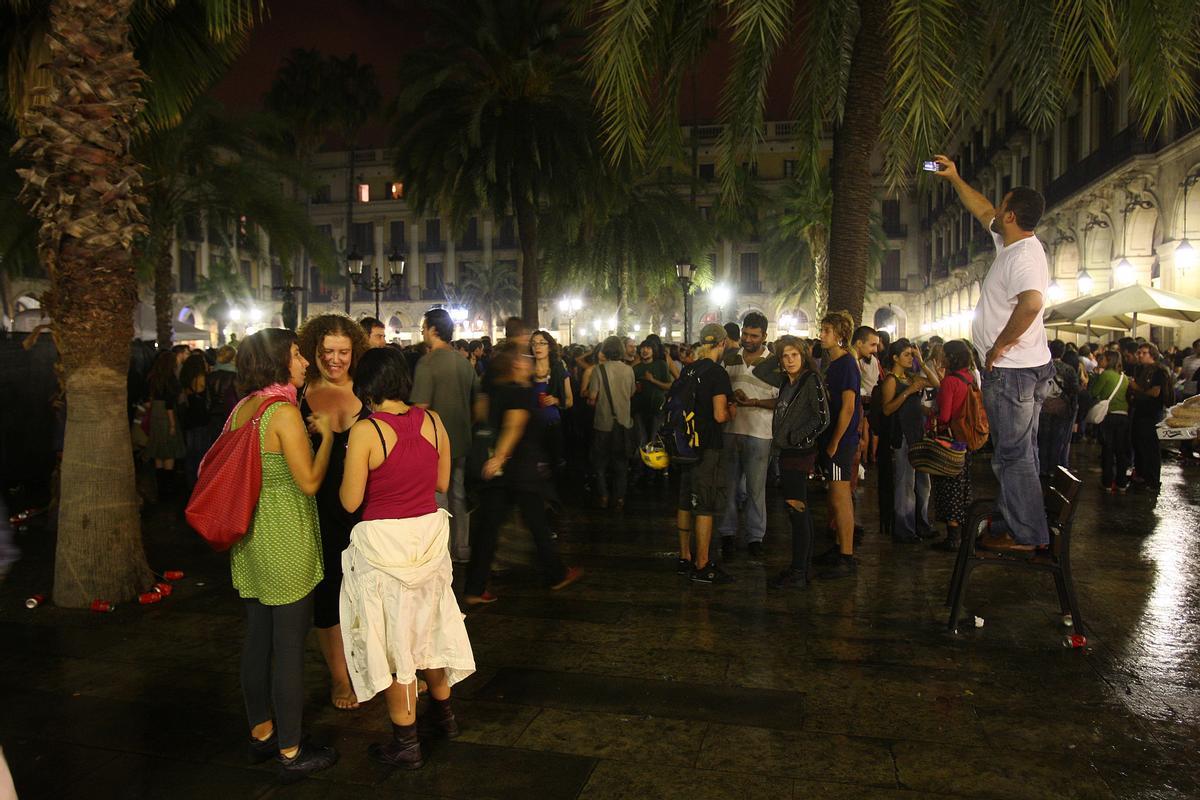 Concierto de Siniestro Total en la plaza Reial durante la Mercè 2008
