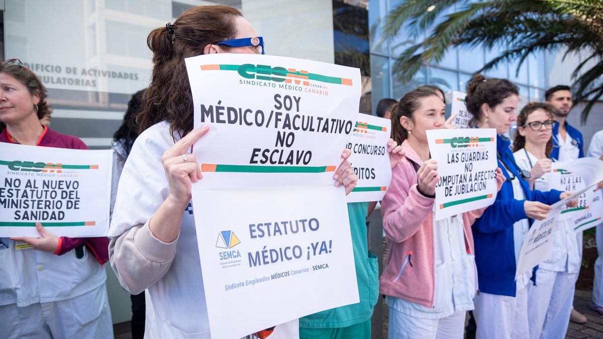 Una médico del Servicio Canario de la Salud se manifiesta por el estatuto marco.