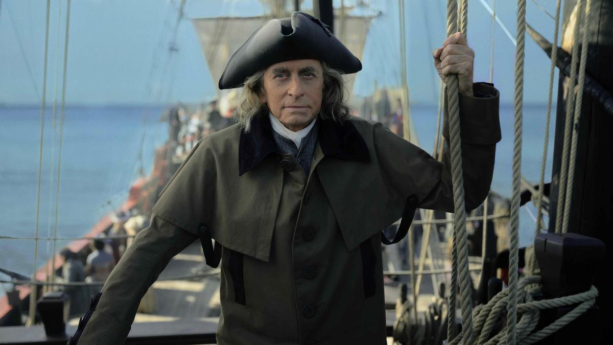 Michael Douglas en una imagen de 'Benjamin Franklin'