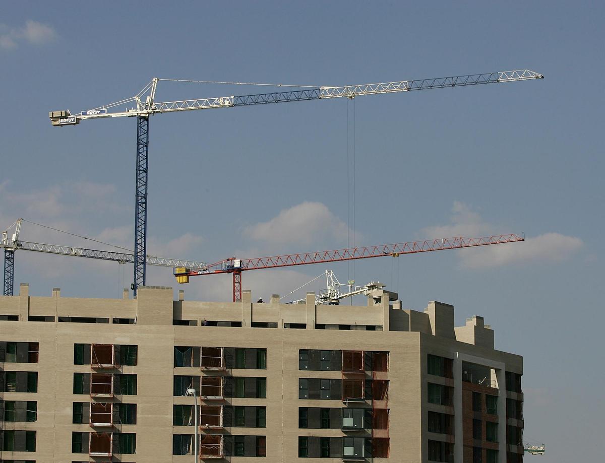 Imagen de archivo de una promoción residencial en construcción