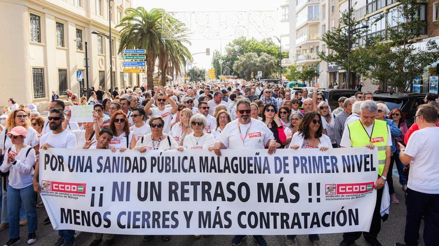 Clamor por la sanidad pública en las calles de Málaga