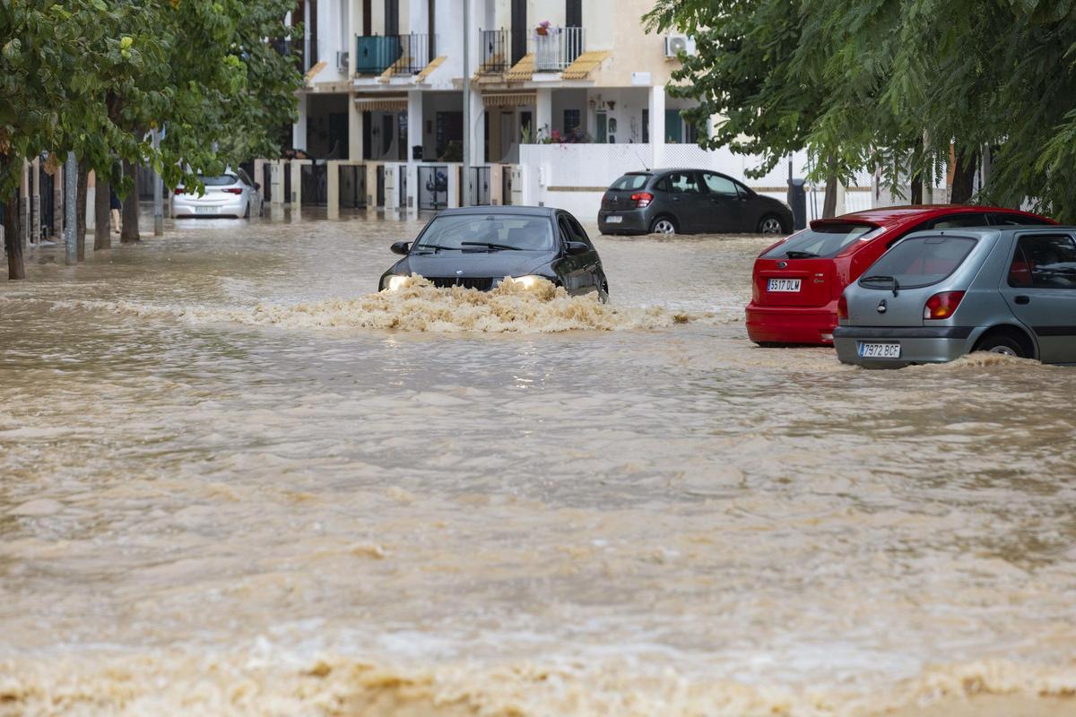 Intensas lluvias en la Región de Murcia