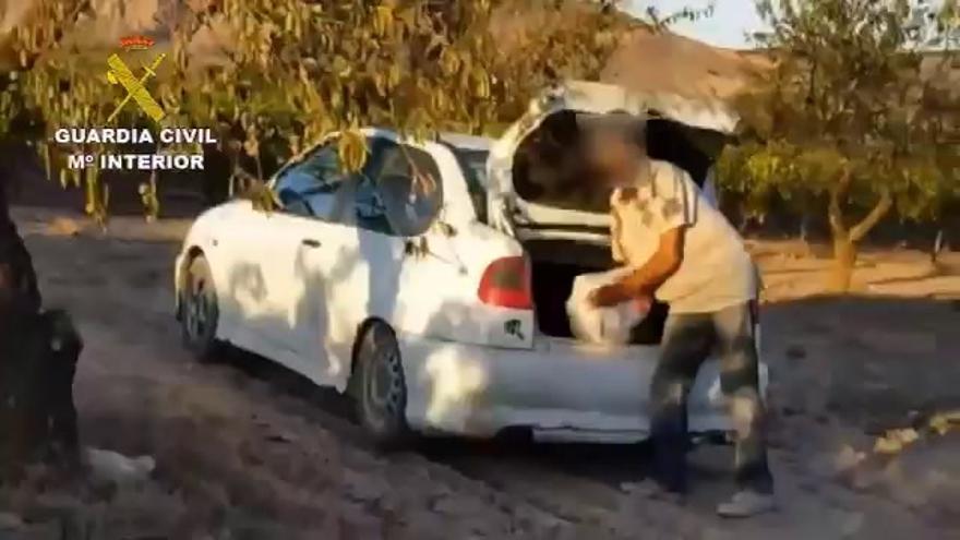 Detenidos por robo de almendras