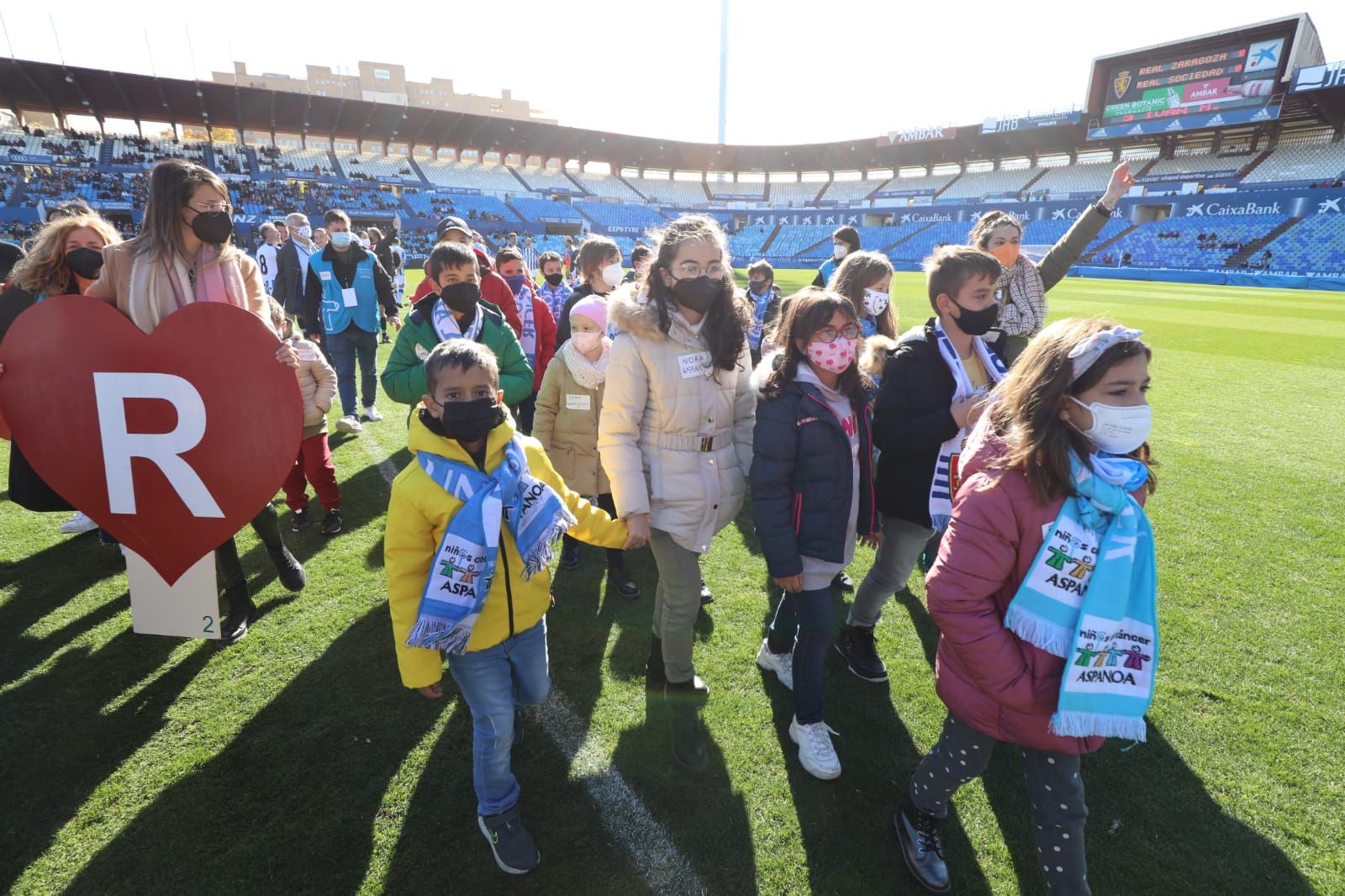 FOTOGALERÍA | El partido de Aspanoa vuelve a poblar La Romareda