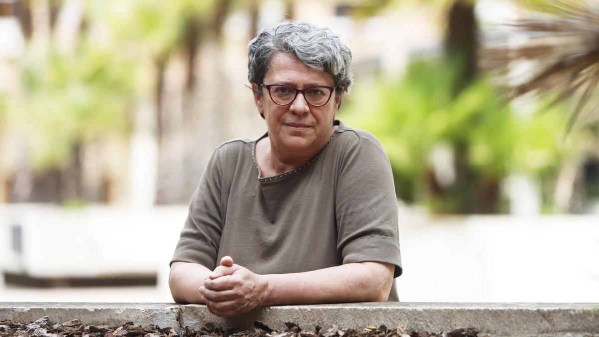 La historiadora Marisancho Menjón, esta semana en Zaragoza.MENJON