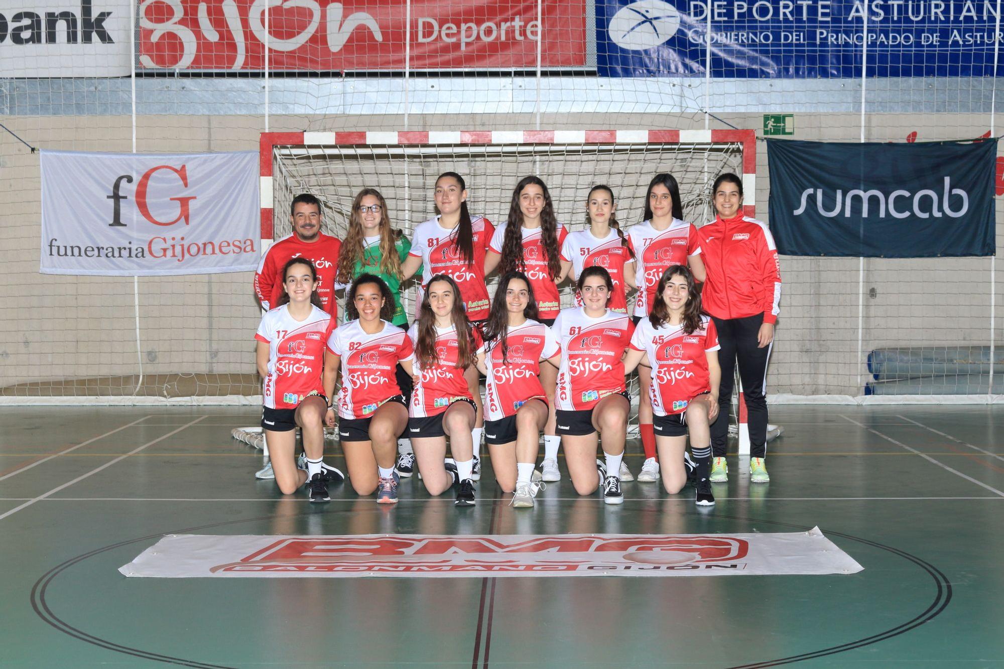 Estos son los equipos del Balonmano Gijón