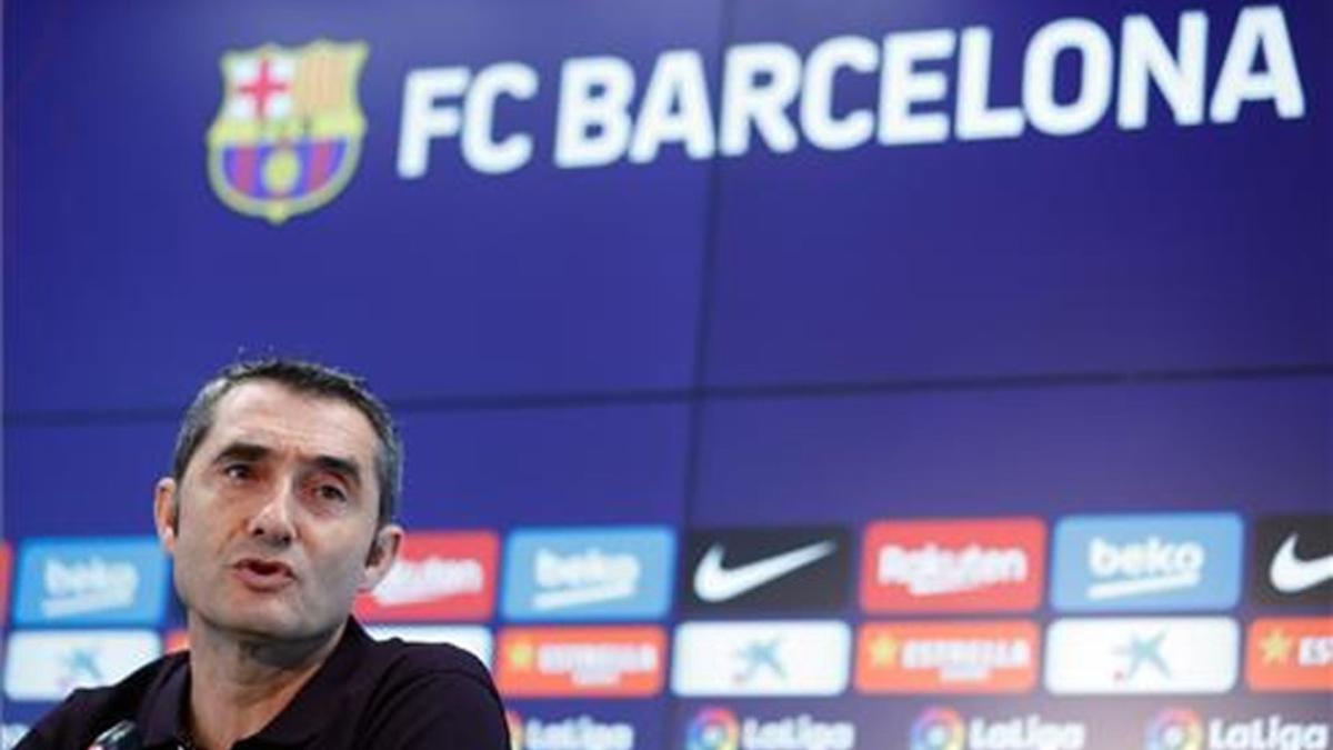 Valverde, durante la rueda de prensa