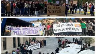 Jornada de protestas para reivindicar los centros educativos de Benicarló, Borriol y Betxí