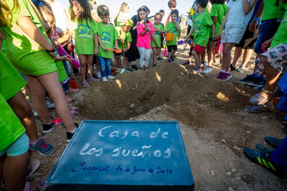 Una "caja de los sueños" como primera piedra del futuro Gasparot de La Vila