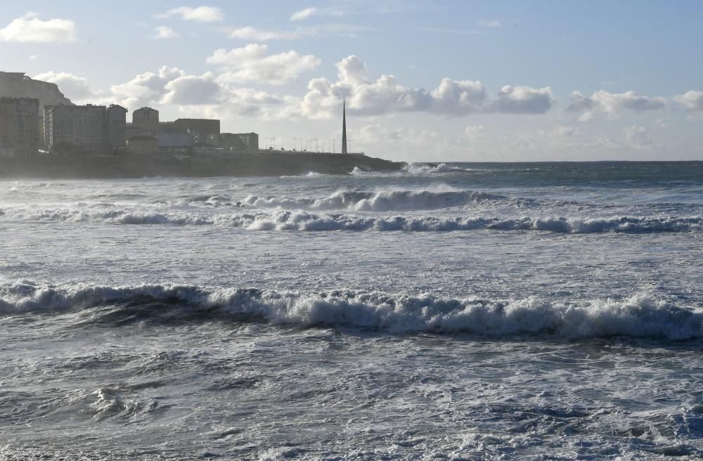 Fuerte oleaje en A Coruña