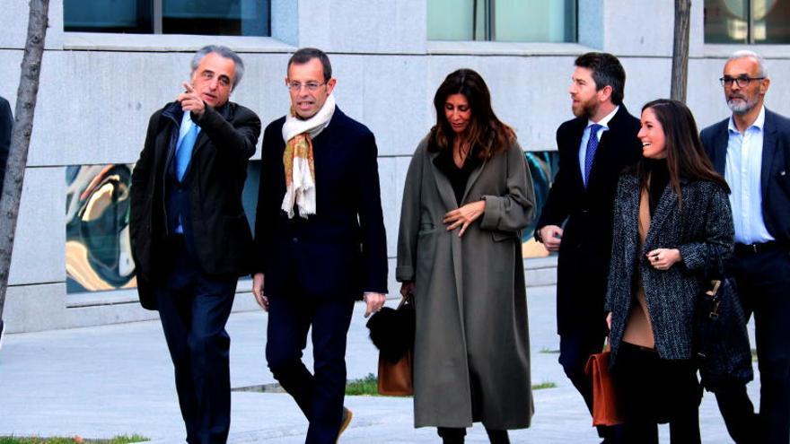 Rosell, assistint a l&#039;Audiència Nacional durant el judici