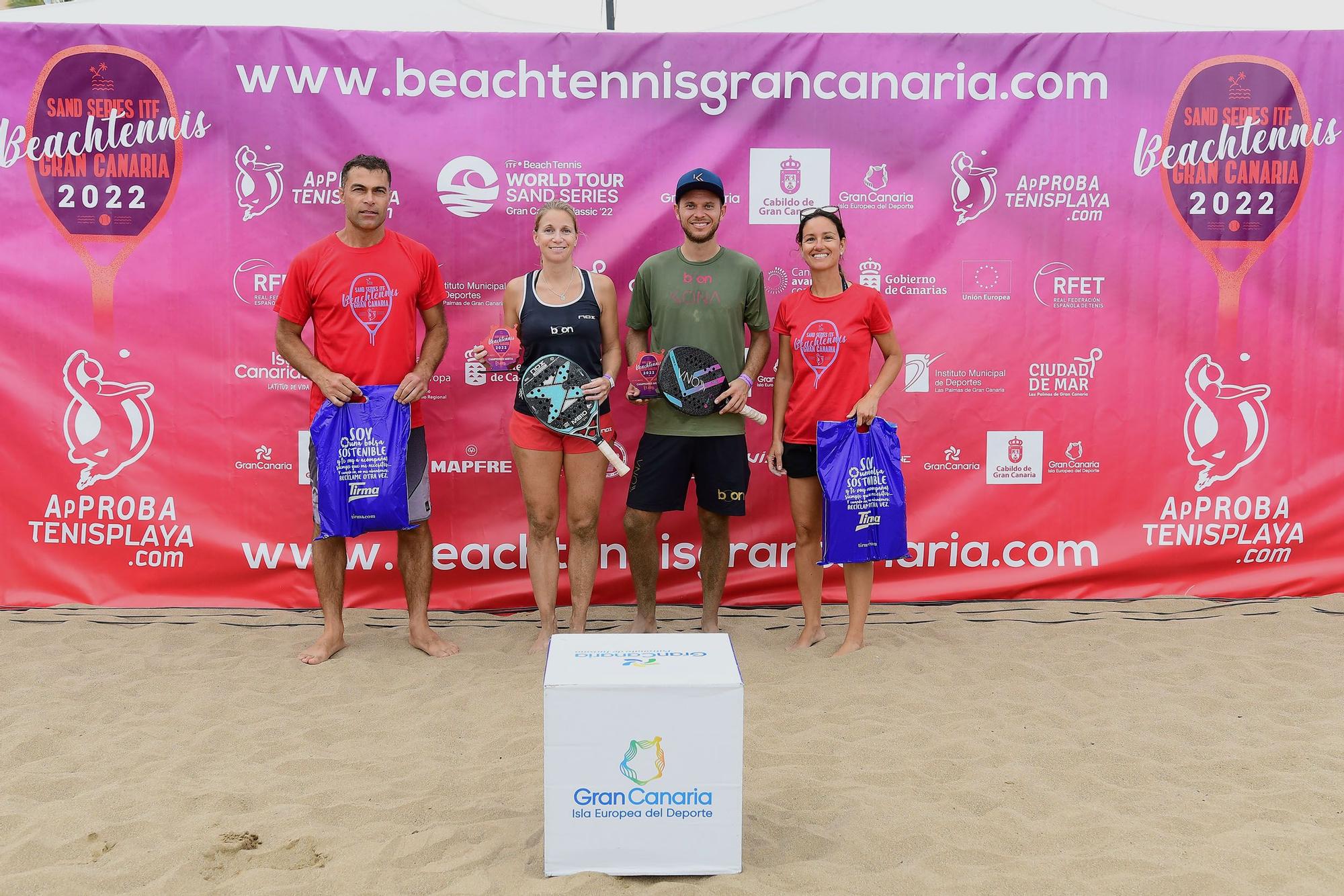 Biglmaier y Ringlstetter, campeones en categoría mixta del Sand Series ITF Beach Tennis Gran Canaria Classic 2022