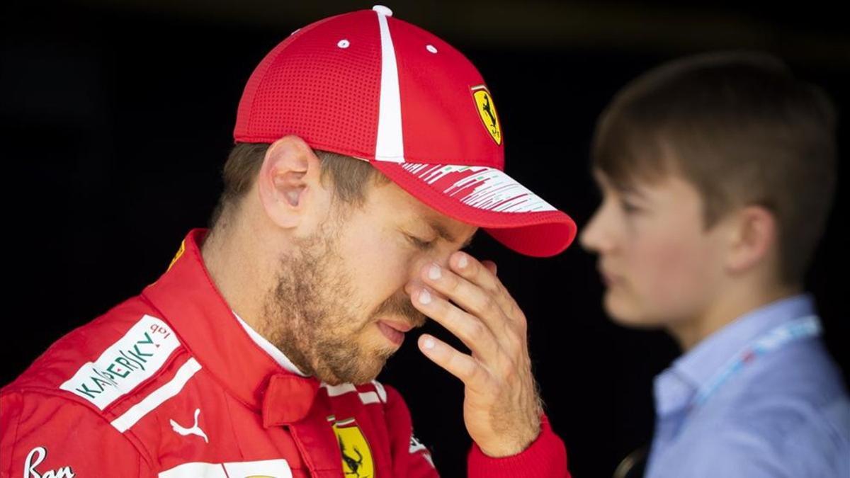 Vettel se quedó sin la pole en Silverstone