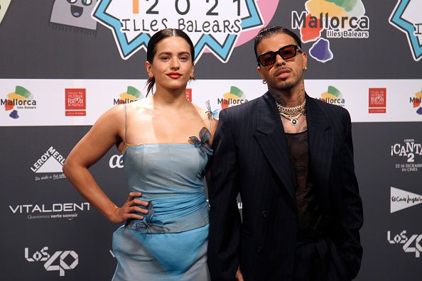 Rosalía y Rauw Alejandro en el photocall de LOS40 Music Awards, Palma de Mallorca. 12 de noviembre de 2023